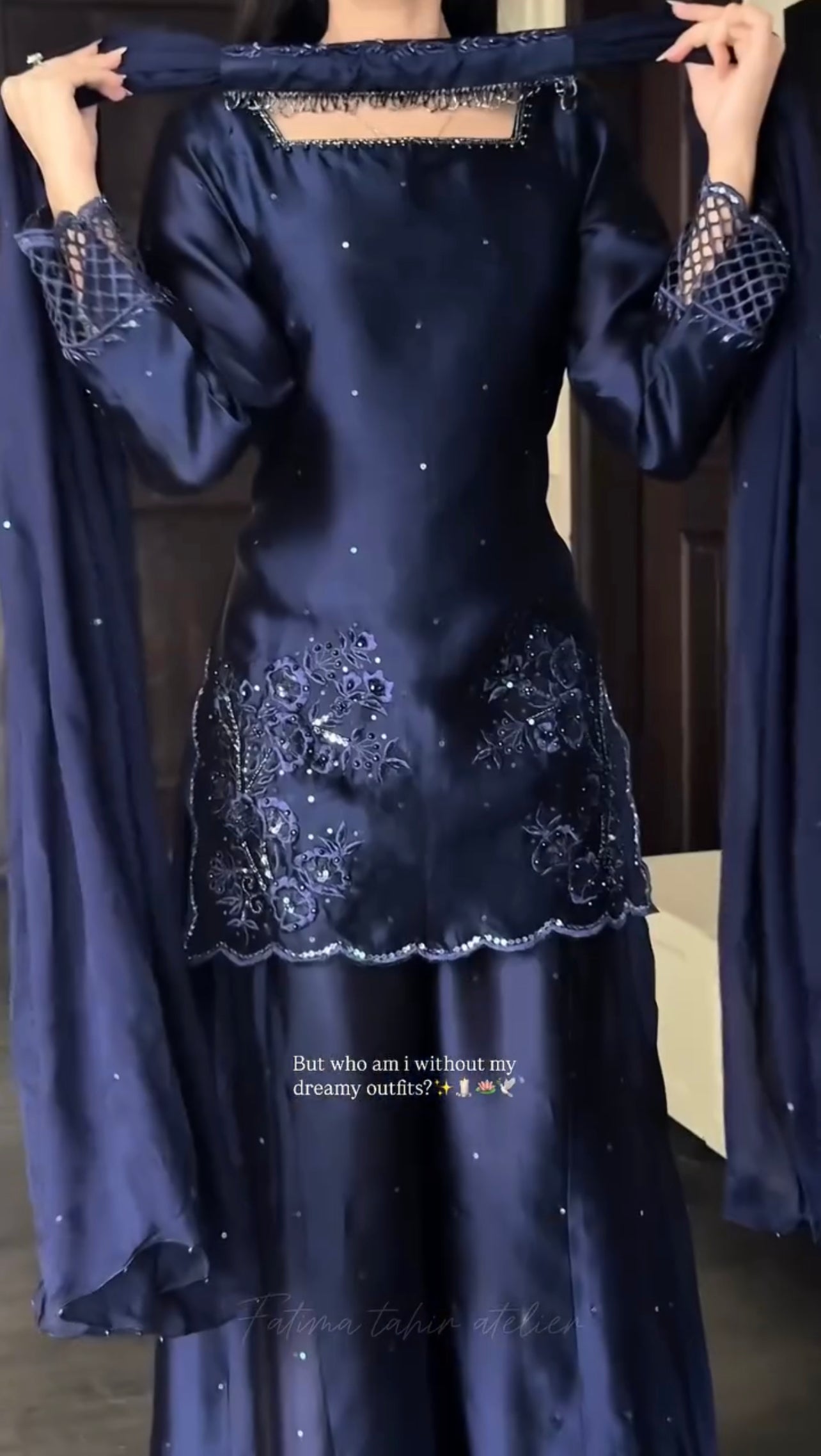Saya Embroidered Stitched 3 Piece