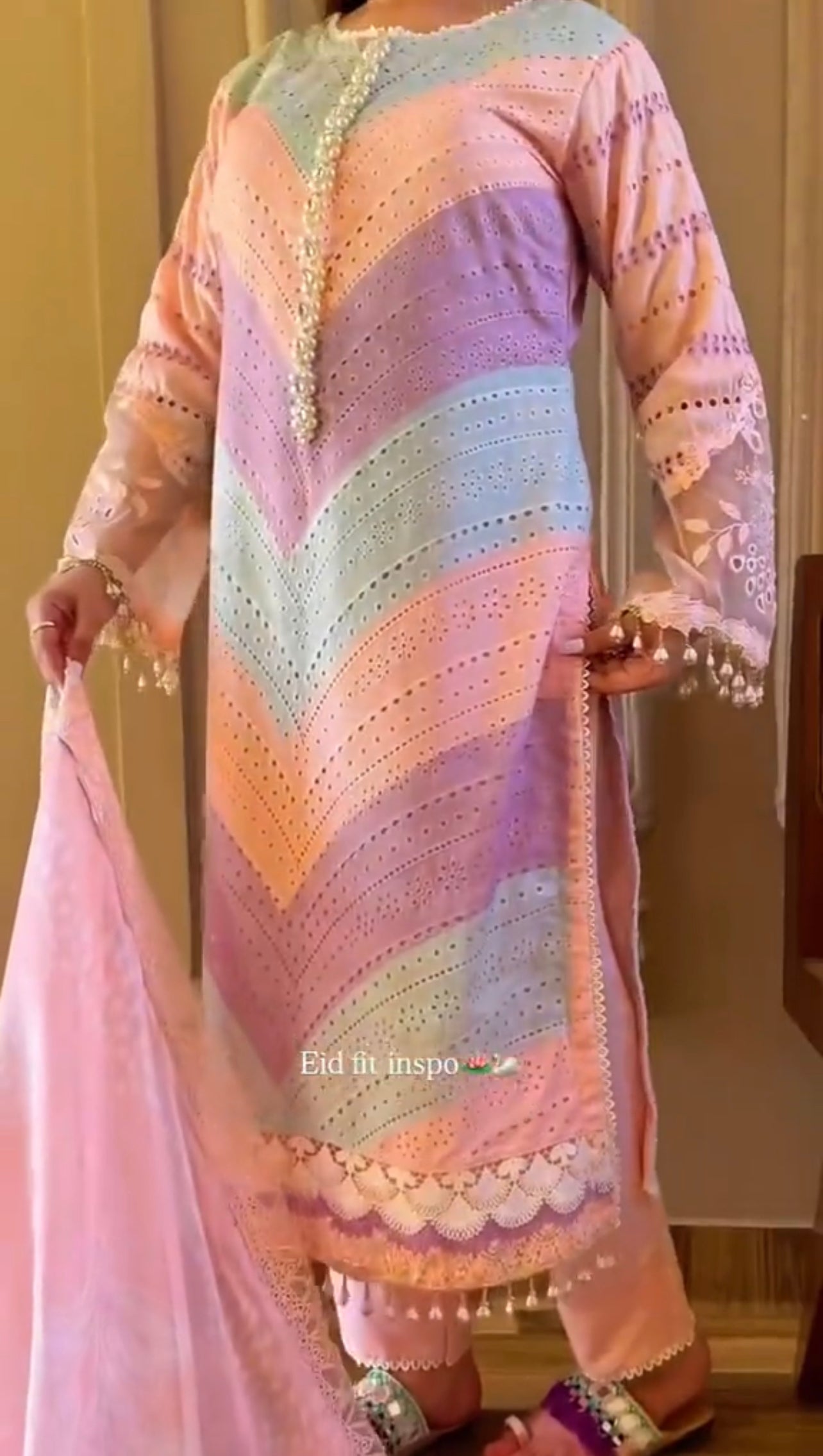 Eid 3 Piece Embroidered Dress