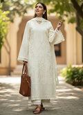 Saya 3 Piece Embroidered Dress