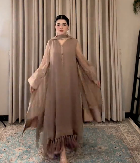 Prettiest Beige 3 Piece Dress