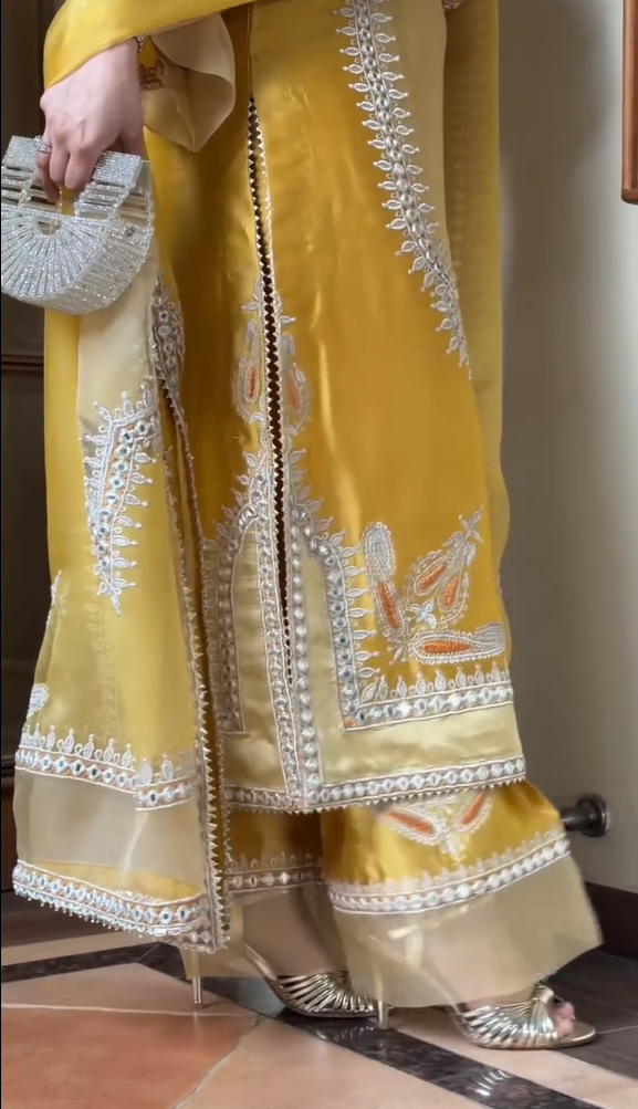 Heavy Embroidered Stitched 3 Piece
