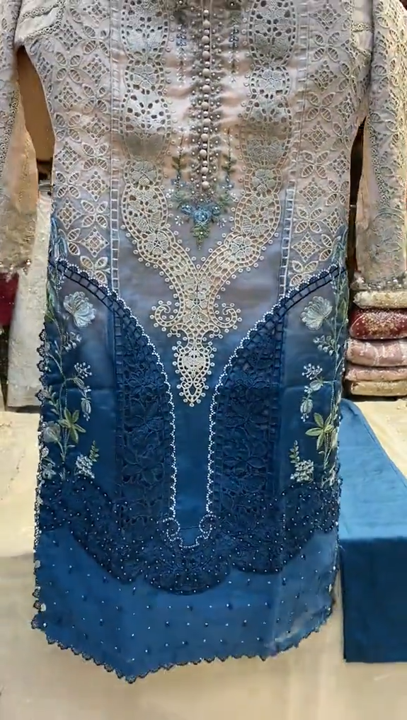 Embroidered 3Pcs Stitched Dress