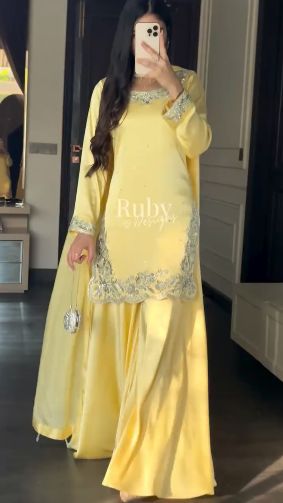 3 Piece Embroidered Festive Dress
